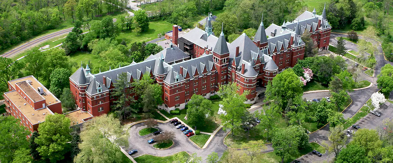 Castle-Park-Apartments Overhead view of the Castle Park Apartments in Normandy, MO