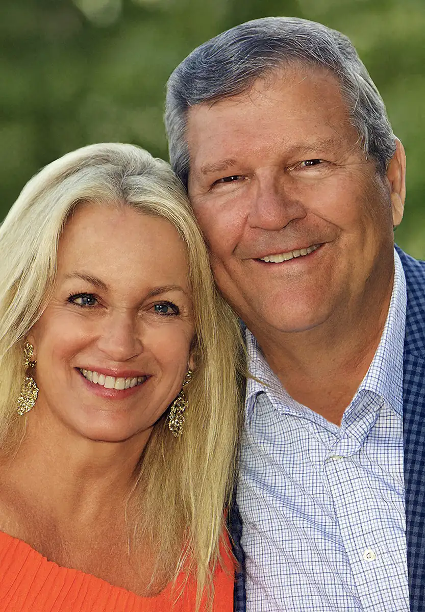 Mike-and-Mary-H Portrait of Mike and Mary Harris, co-founders of E.M. Harris Construction